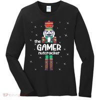 Gamer Nutcracker Family Matching Funny Pajama Women's Long Sleeve Shirt thumb 0