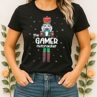 Gamer Nutcracker Family Matching Funny Pajama Women's T-Shirt thumb 2