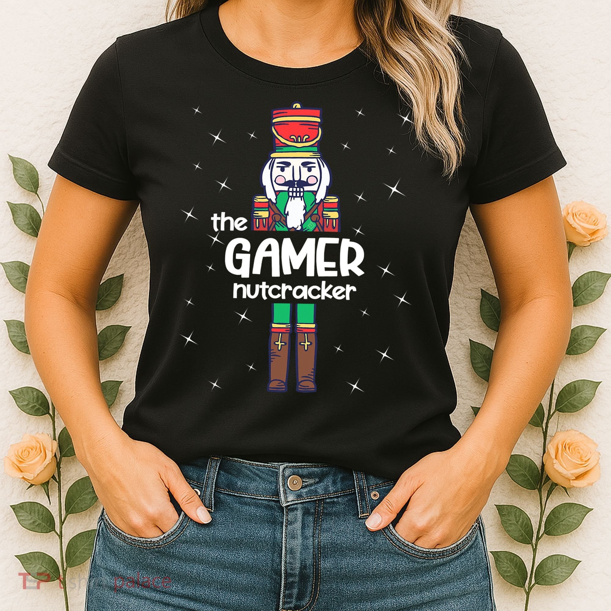 Gamer Nutcracker Family Matching Funny Pajama Women's T-Shirt