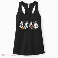 Ghost Nurses Halloween Crew Funny Costume Scrub Top Women's Tank Top thumb 0