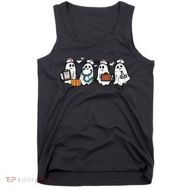 Ghost Nurses Halloween Crew Funny Costume Scrub Top Tank Top