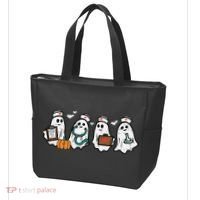 Ghost Nurses Halloween Crew Funny Costume Scrub Top Tote Bag thumb 3