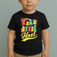 Game Night Host Family Board Game Trivia Night Toddler T-Shirt thumb 2