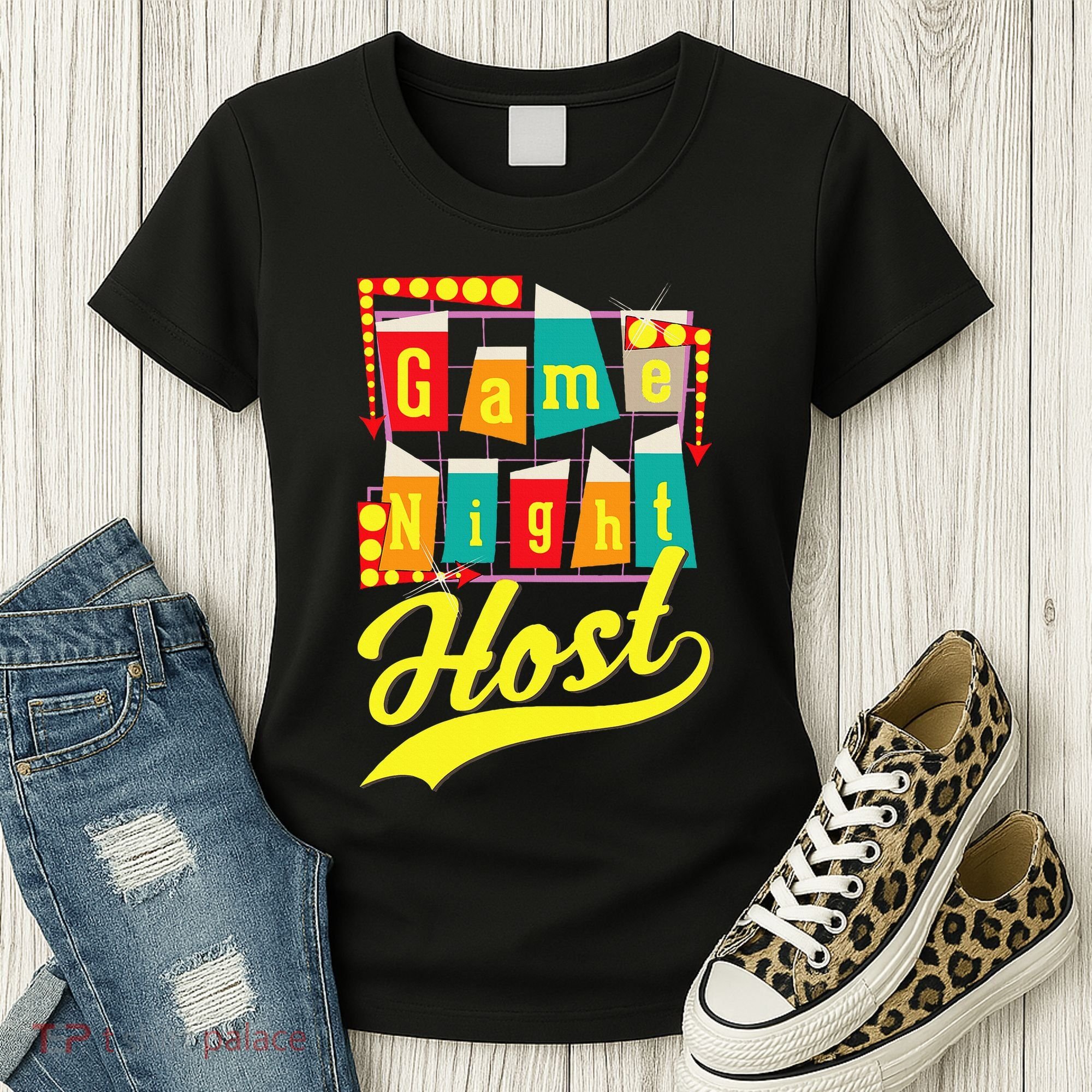 Game Night Host Family Board Game Trivia Night Women's T-Shirt