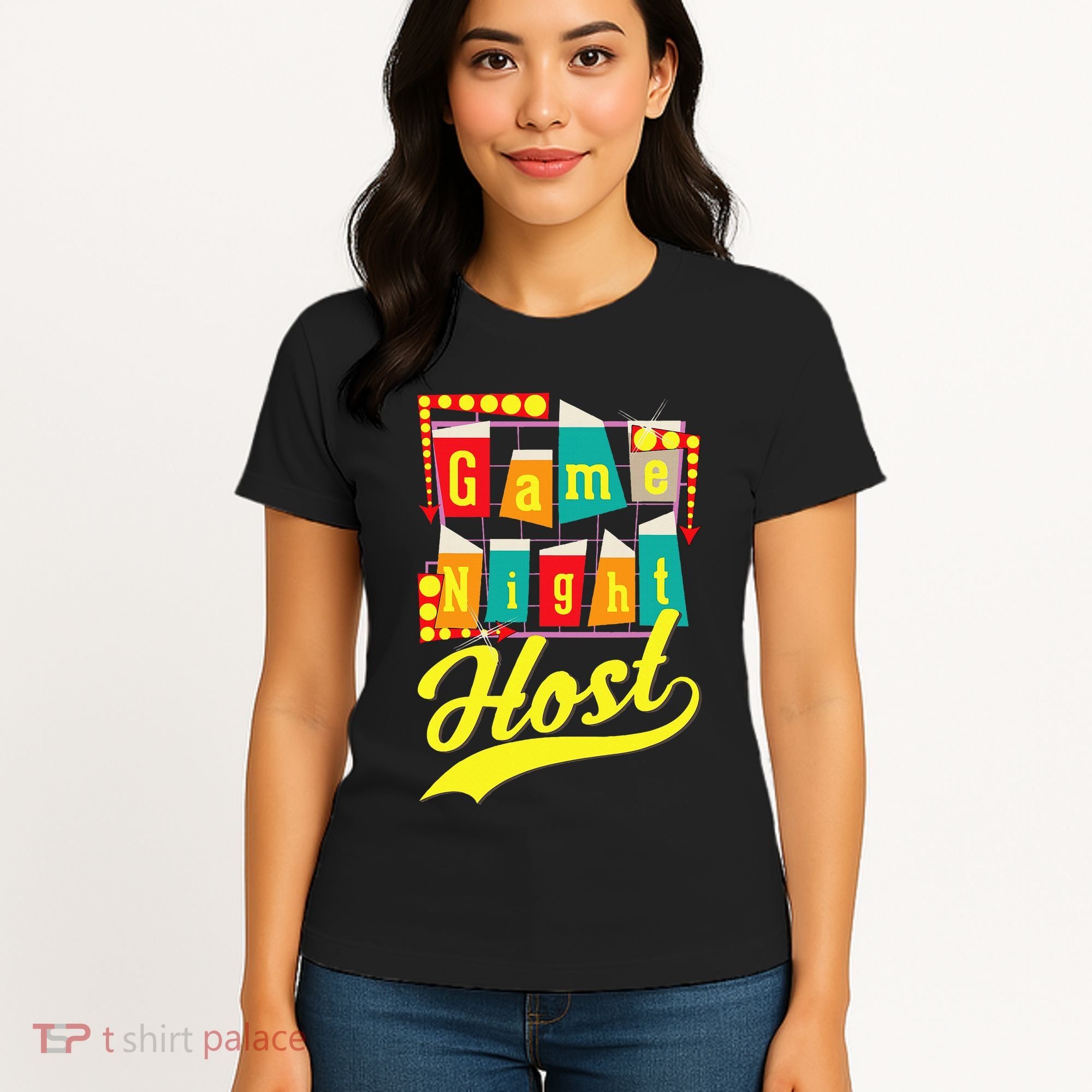 Game Night Host Family Board Game Trivia Night Women's T-Shirt
