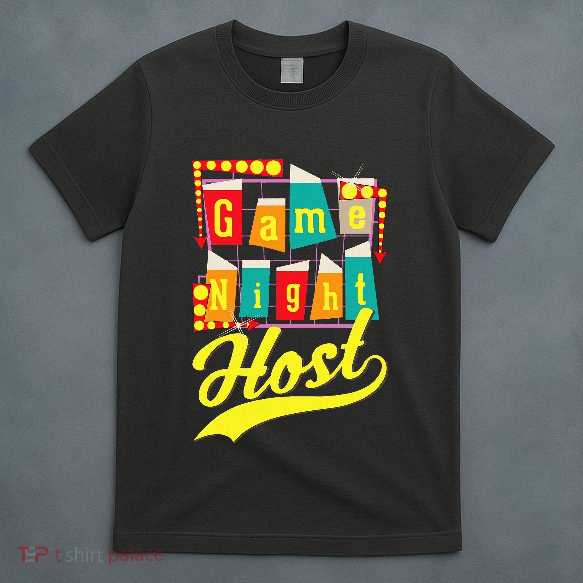 Game Night Host Family Board Game Trivia Night T-Shirt