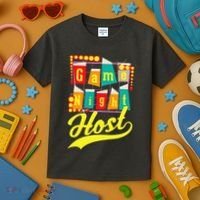 Game Night Host Family Board Game Trivia Night Kids T-Shirt thumb 3