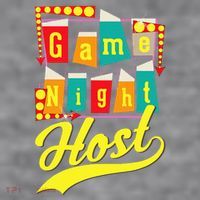 Game Night Host Family Board Game Trivia Night Women's Racerback Cropped Tank thumb 2