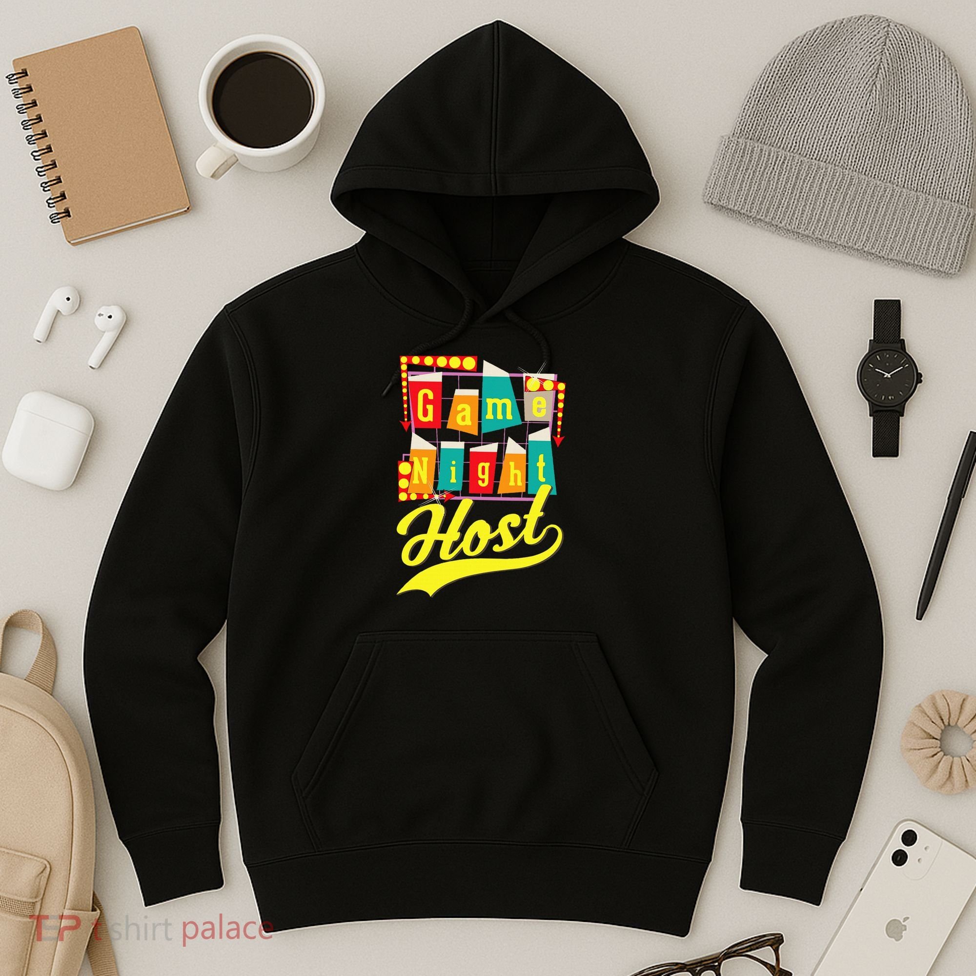 Game Night Host Family Board Game Trivia Night Hoodie