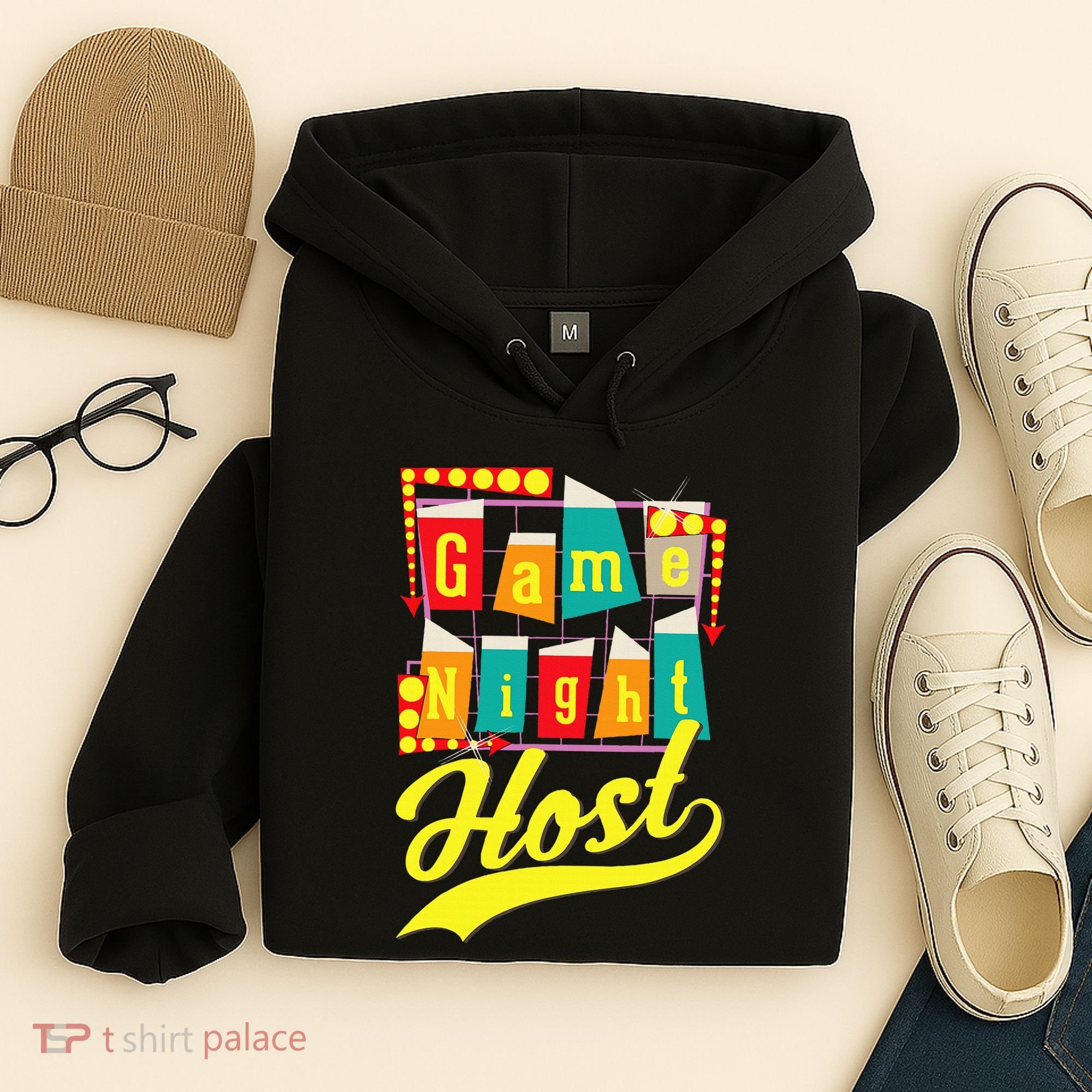 Game Night Host Family Board Game Trivia Night Hoodie