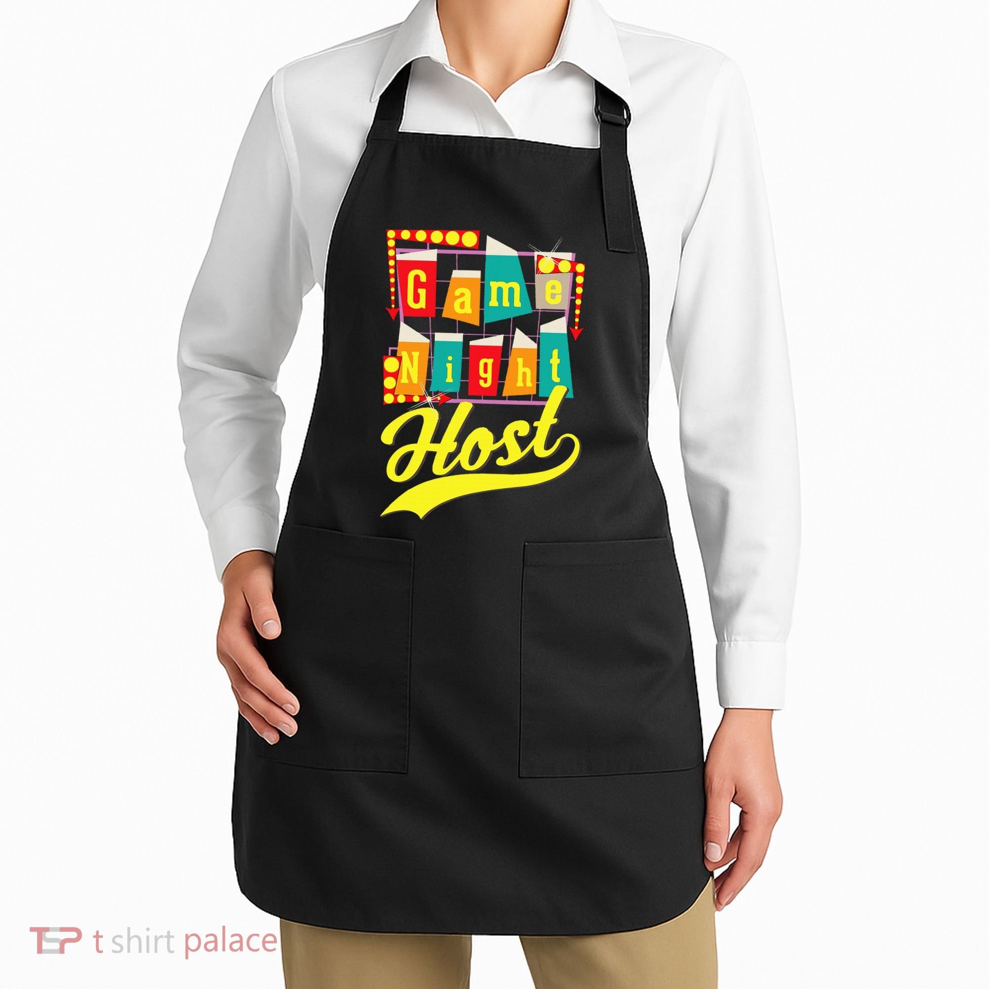 Game Night Host Family Board Game Trivia Night Apron