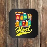 Game Night Host Family Board Game Trivia Night Coaster thumb 0