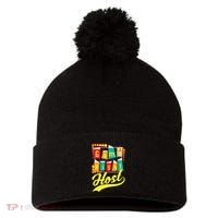 Game Night Host Family Board Game Trivia Night Pom Pom 12in Knit Beanie thumb 0