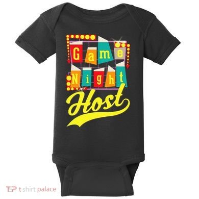 Game Night Host Family Board Game Trivia Night Baby Bodysuit