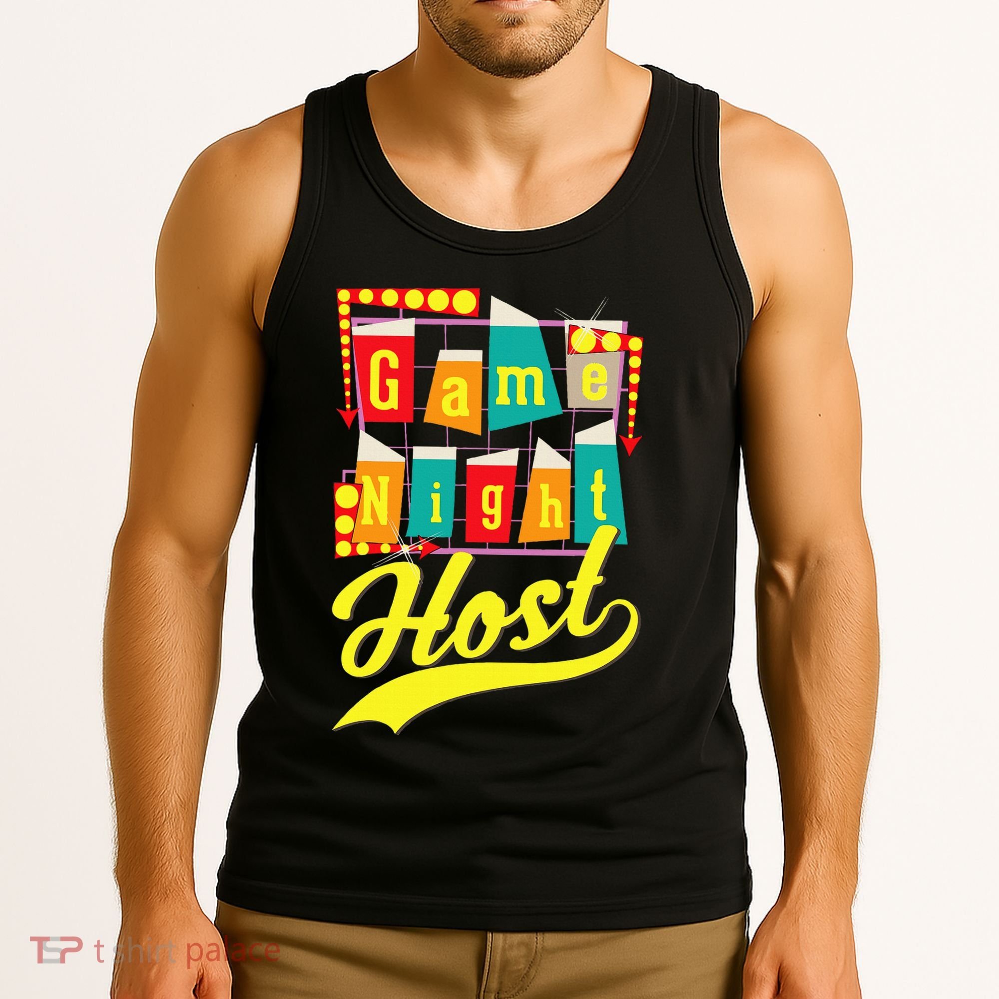 Game Night Host Family Board Game Trivia Night Tank Top