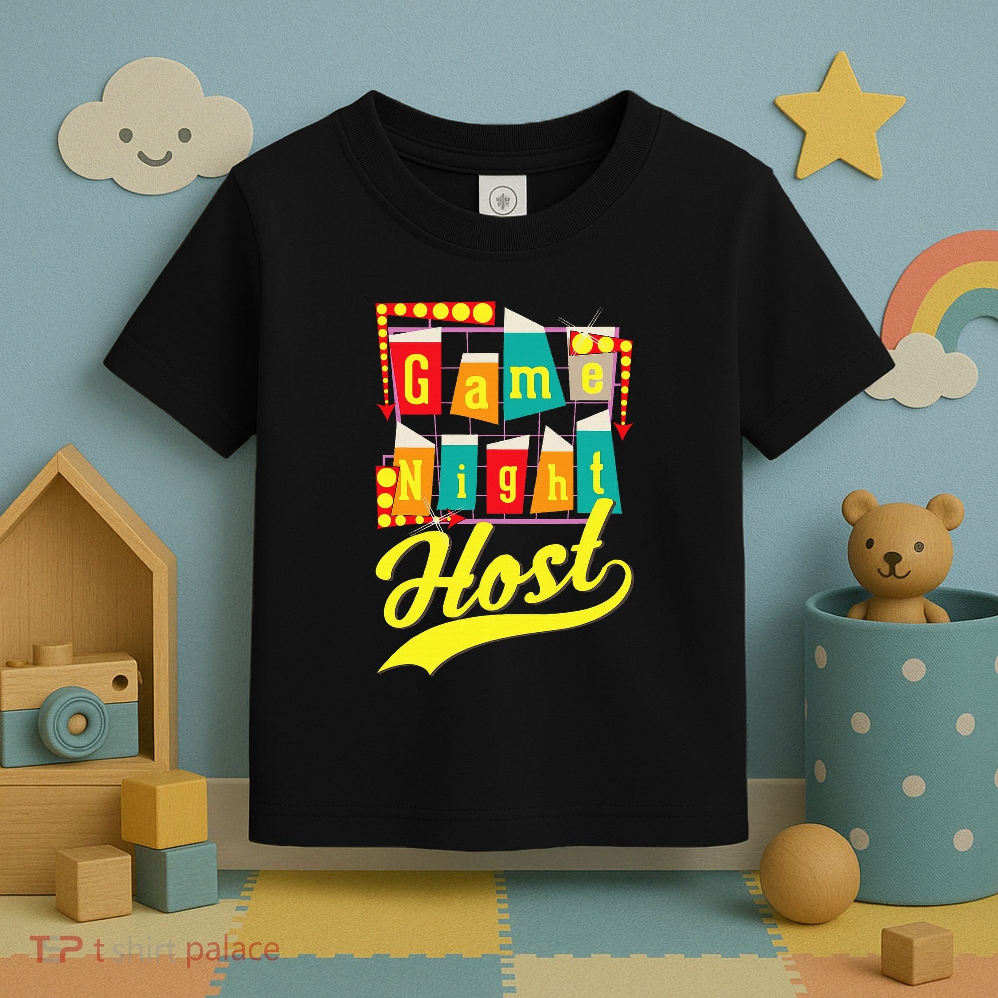 Game Night Host Family Board Game Trivia Night Toddler T-Shirt