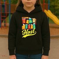 Game Night Host Family Board Game Trivia Night Kids Hoodie thumb 3