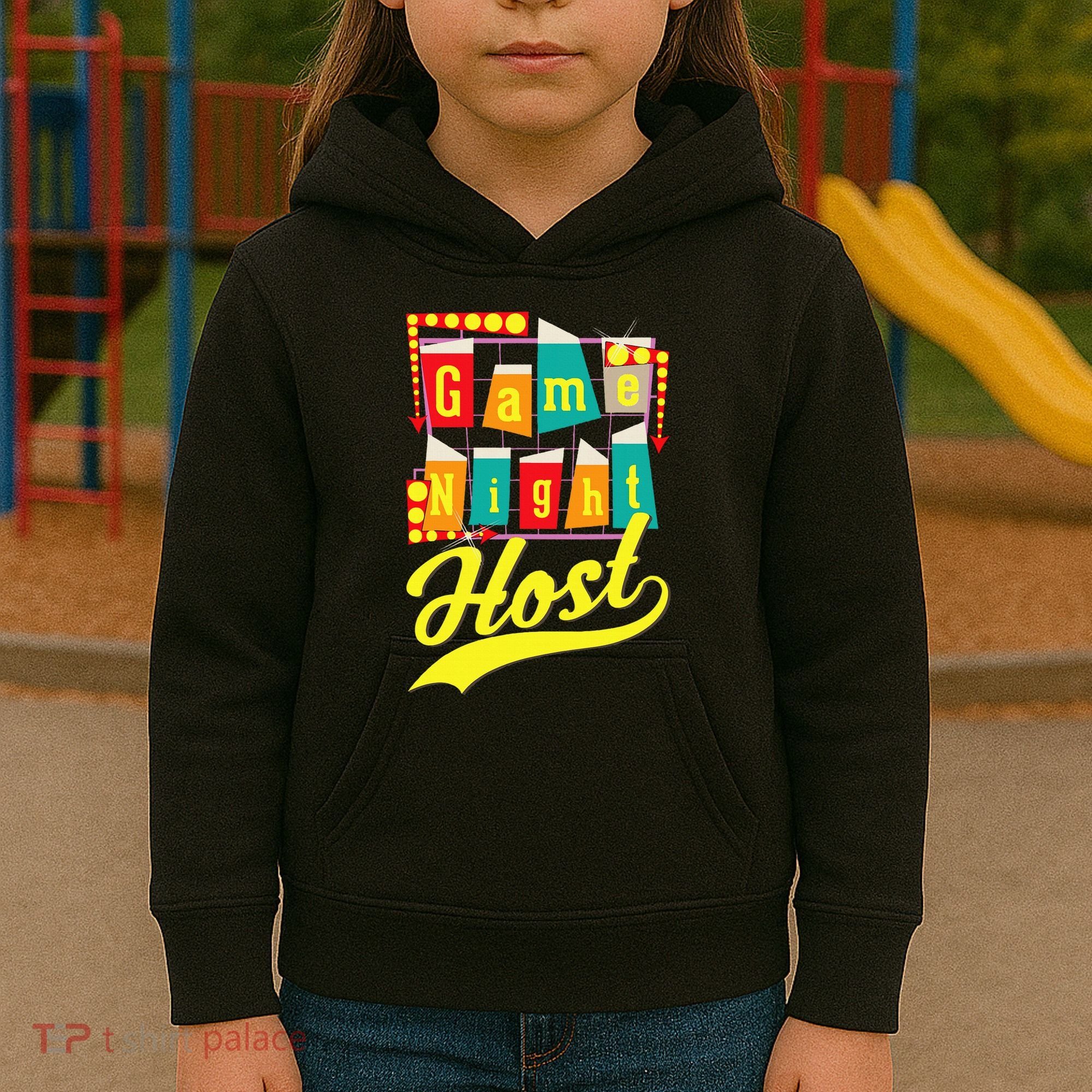 Game Night Host Family Board Game Trivia Night Kids Hoodie
