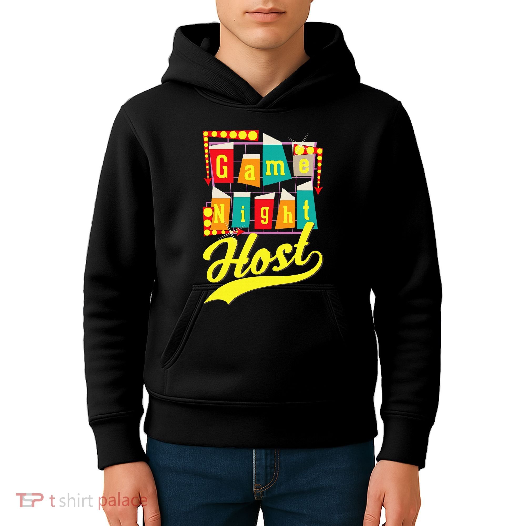 Game Night Host Family Board Game Trivia Night Kids Hoodie