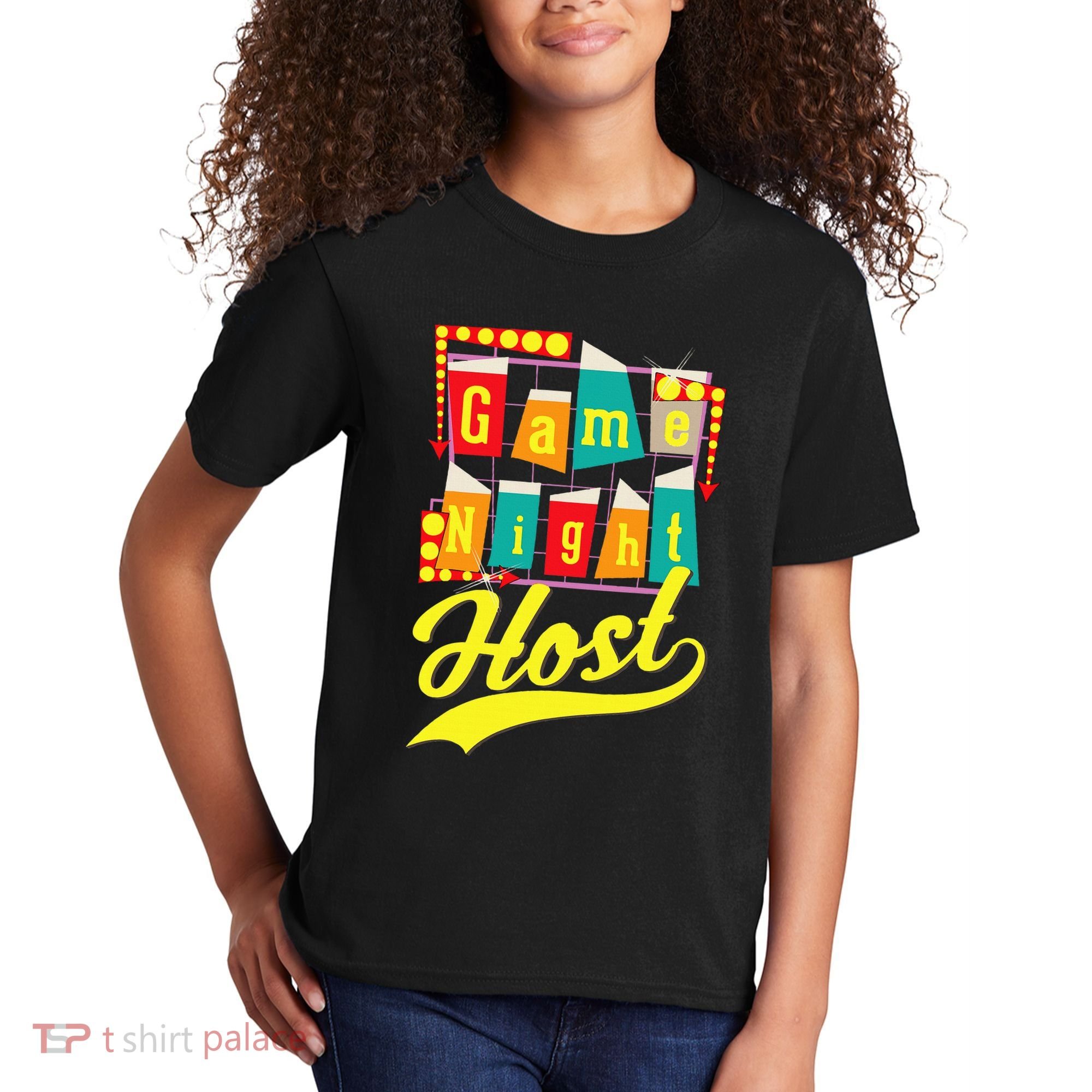 Game Night Host Family Board Game Trivia Night Kids T-Shirt
