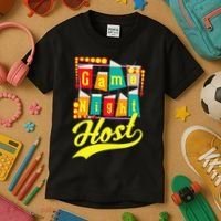 Game Night Host Family Board Game Trivia Night Kids T-Shirt thumb 3