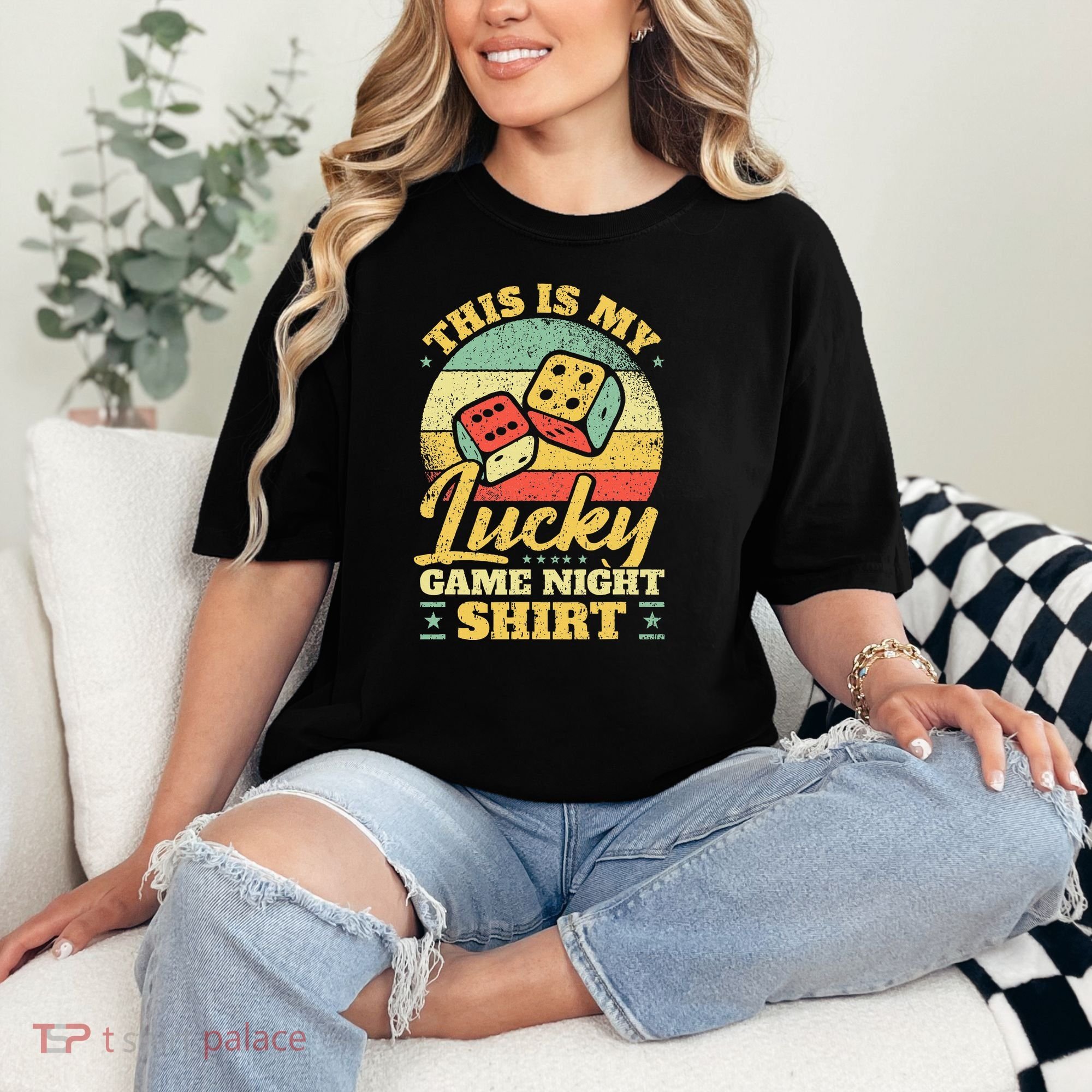 Game Night Host I Lucky Board Game Night Comfort Colors T-Shirt