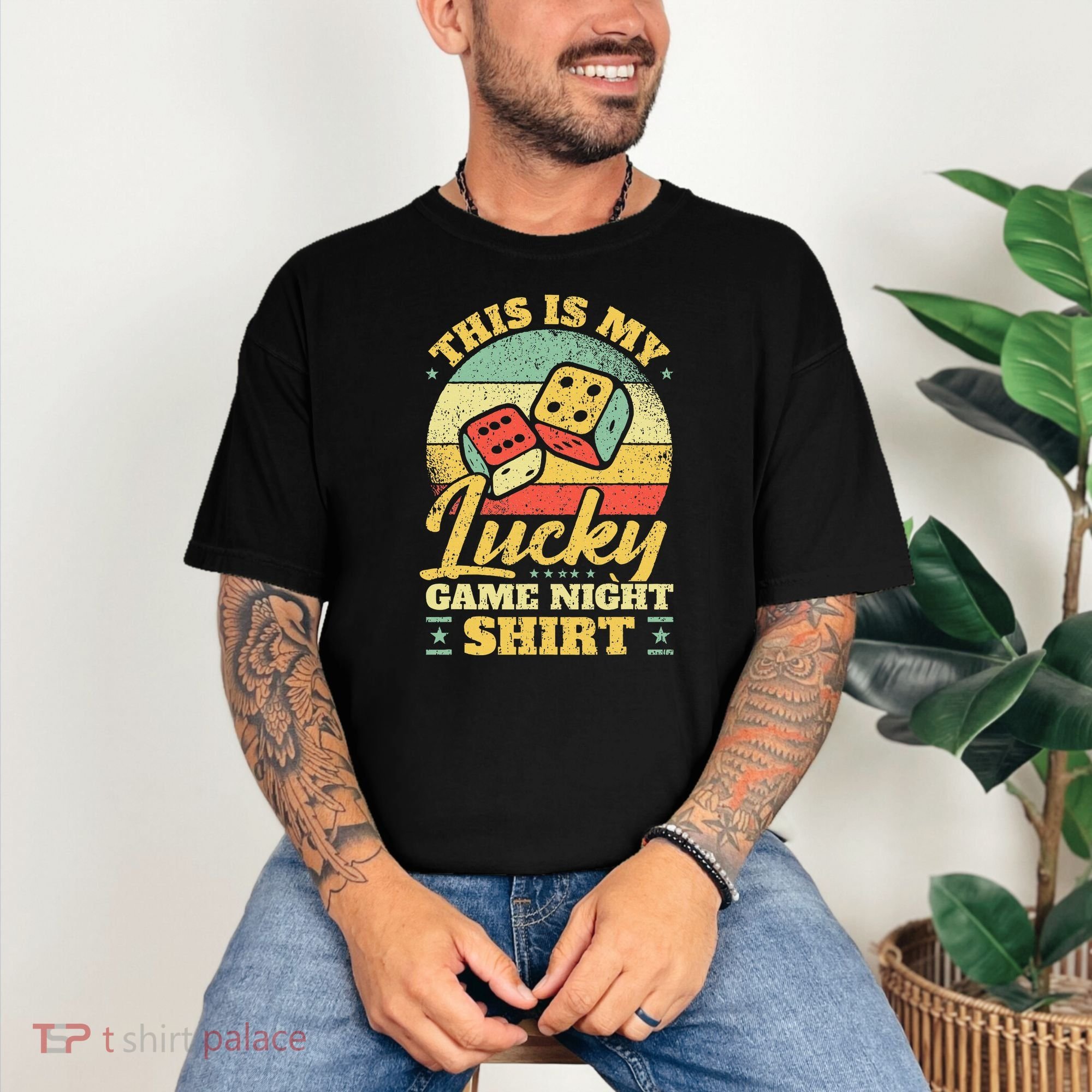 Game Night Host I Lucky Board Game Night Comfort Colors T-Shirt