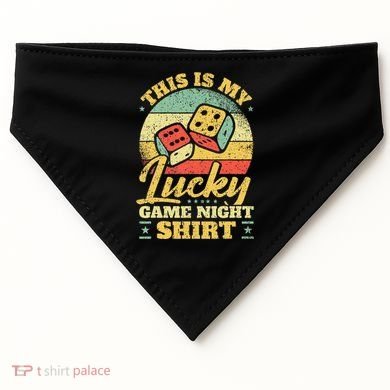 Game Night Host I Lucky Board Game Night USA-Made Doggie Bandana