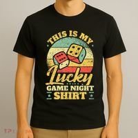 Game Night Host I Lucky Board Game Night T-Shirt thumb 3