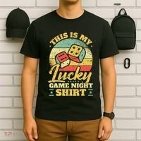 Game Night Host I Lucky Board Game Night T-Shirt thumb 6