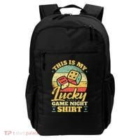 Game Night Host I Lucky Board Game Night Backpack thumb 0