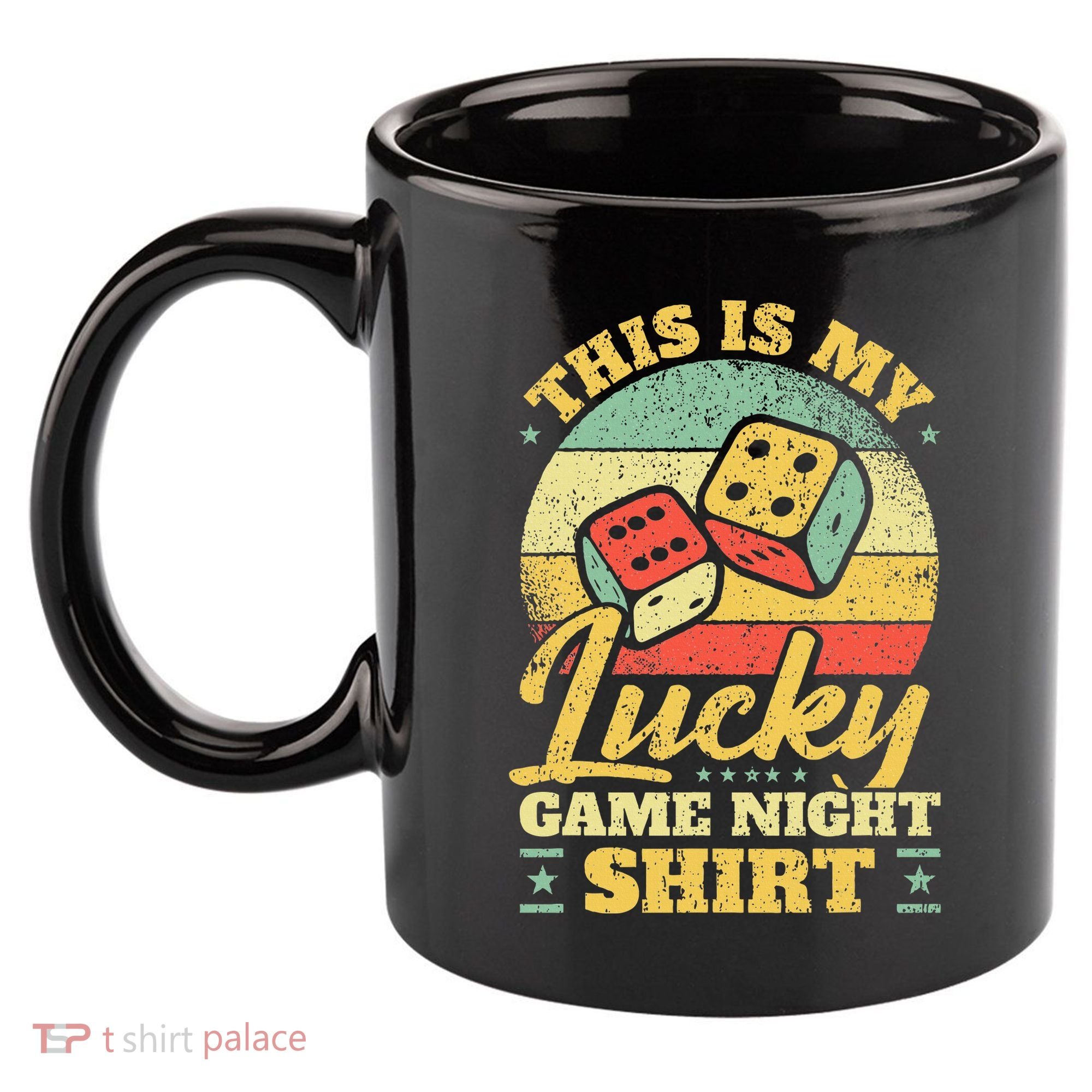 Game Night Host I Lucky Board Game Night 11oz C Handle Ceramic Mug