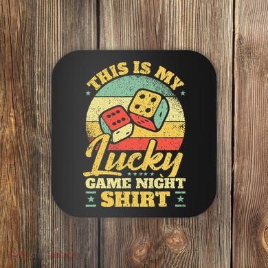 Game Night Host I Lucky Board Game Night Coaster