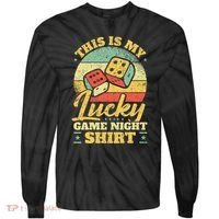 Game Night Host I Lucky Board Game Night Tie-Dye Long Sleeve Shirt thumb 0