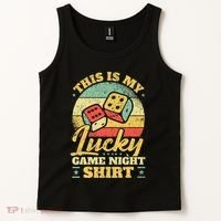 Game Night Host I Lucky Board Game Night Tank Top thumb 2