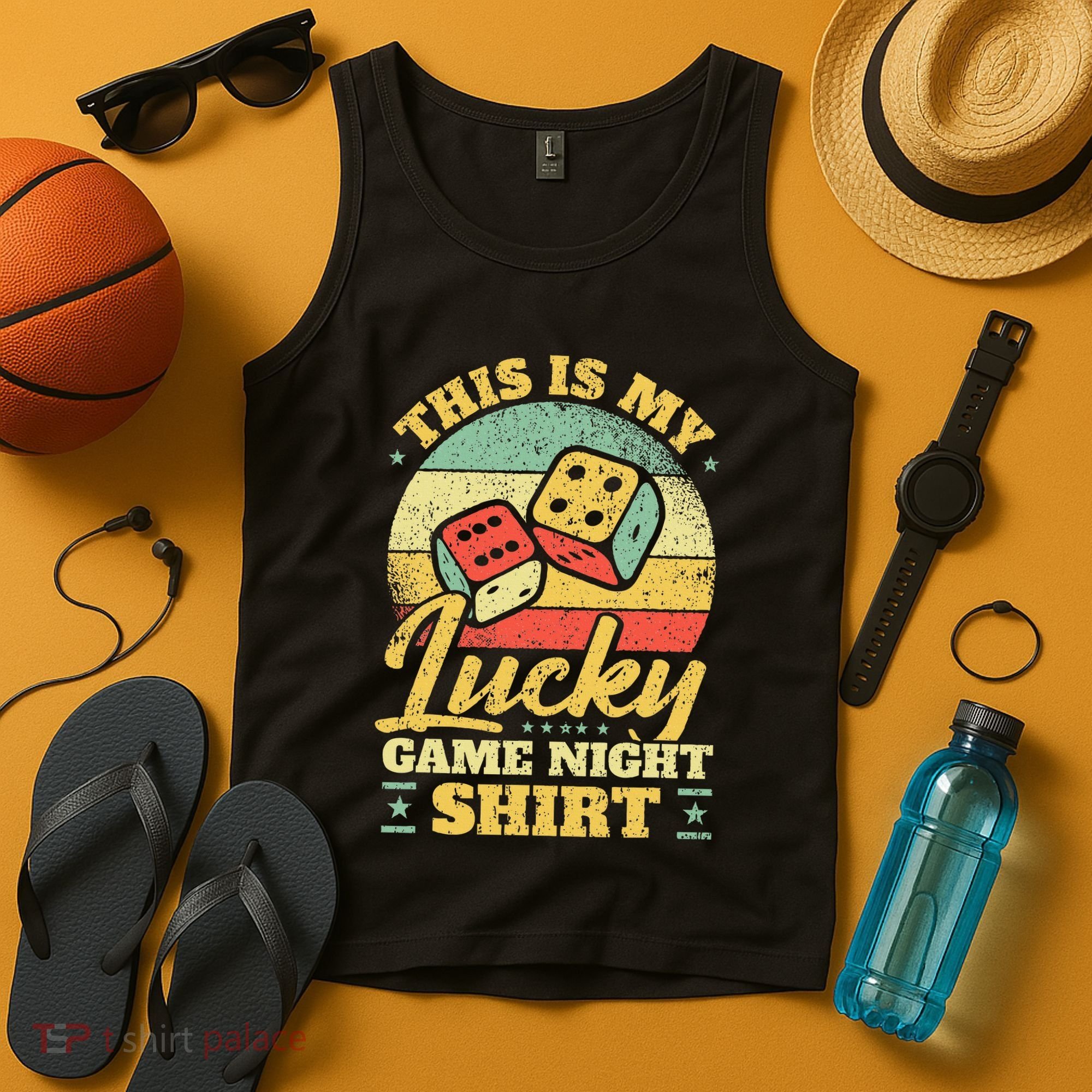 Game Night Host I Lucky Board Game Night Tank Top