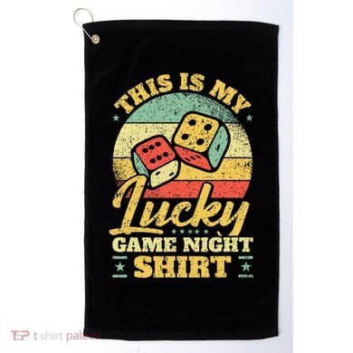 Game Night Host I Lucky Board Game Night Golf Towel