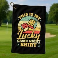 Game Night Host I Lucky Board Game Night Golf Towel thumb 1