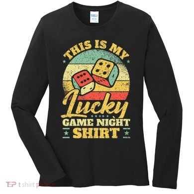 Game Night Host I Lucky Board Game Night Women's Long Sleeve Shirt
