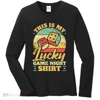 Game Night Host I Lucky Board Game Night Women's Long Sleeve Shirt thumb 0