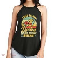 Game Night Host I Lucky Board Game Night Women's Perfect Tri Rocker Tank thumb 2