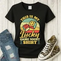 Game Night Host I Lucky Board Game Night Women's T-Shirt thumb 3
