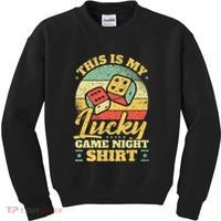 Game Night Host I Lucky Board Game Night Kids Sweatshirt thumb 0