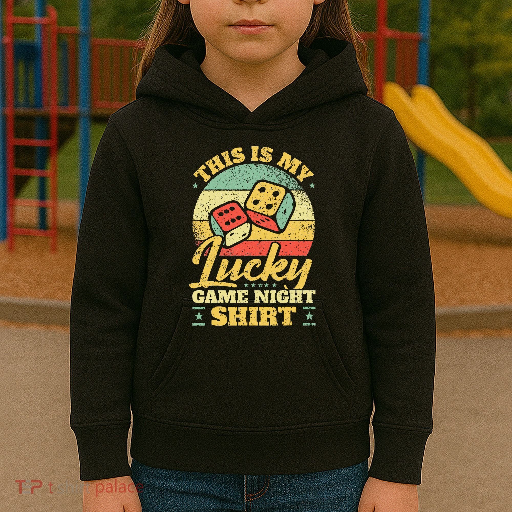 Game Night Host I Lucky Board Game Night Kids Hoodie