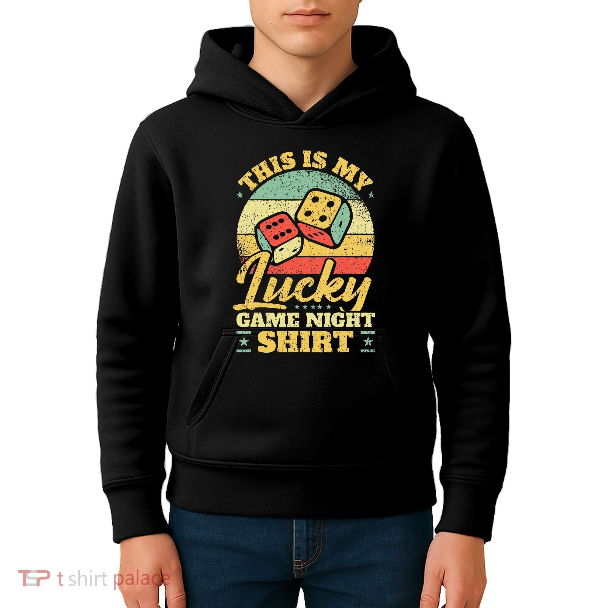 Game Night Host I Lucky Board Game Night Kids Hoodie