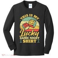 Game Night Host I Lucky Board Game Night Kids Long Sleeve Shirt thumb 0