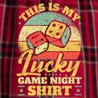 Game Night Host I Lucky Board Game Night Women's Flannel Plaid Pajama Pants thumb 2