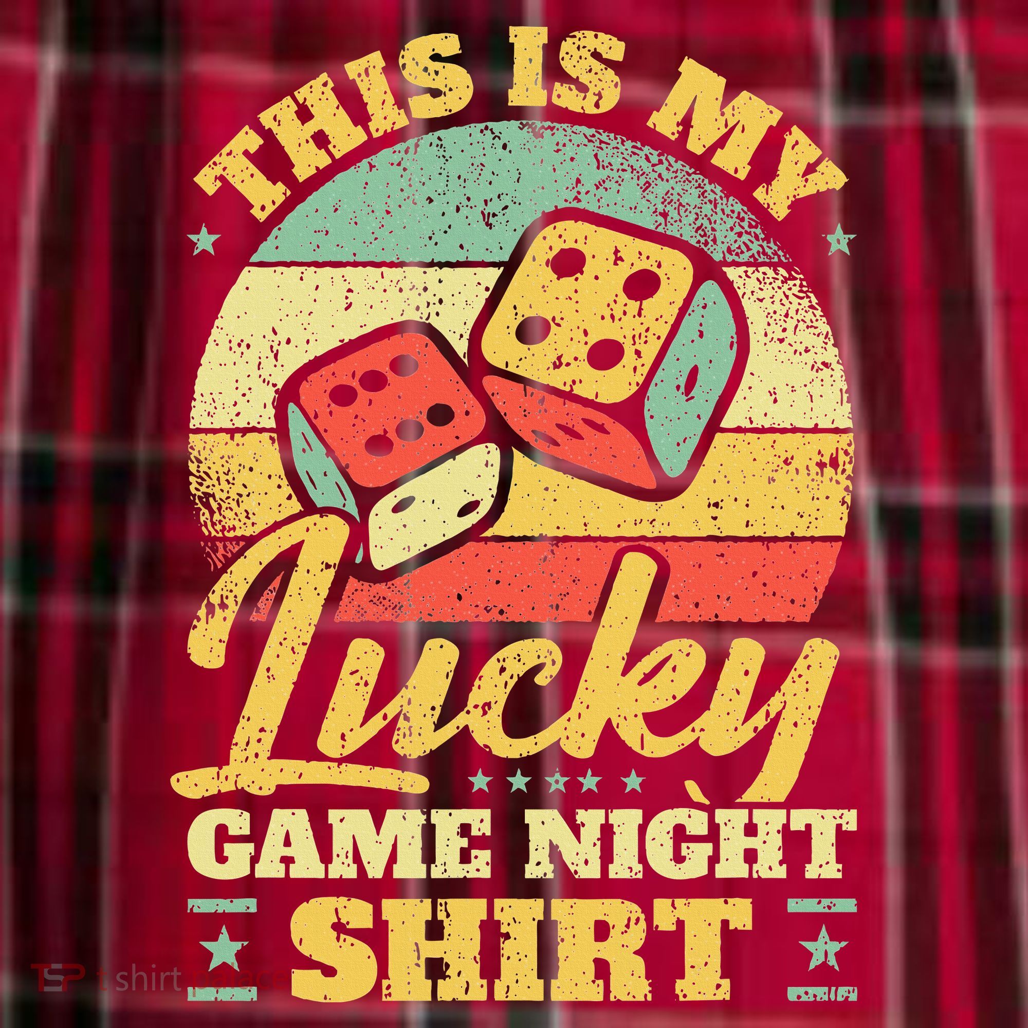 Game Night Host I Lucky Board Game Night Women's Flannel Plaid Pajama Pants