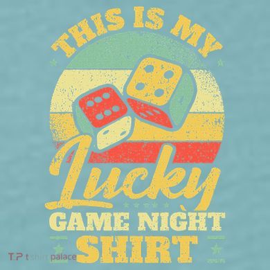 Game Night Host I Lucky Board Game Night Sueded Cloud Jersey T-Shirt