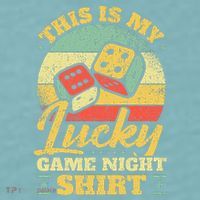 Game Night Host I Lucky Board Game Night Sueded Cloud Jersey T-Shirt thumb 2